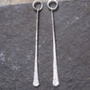 sterling silver earrings, studs hoop & rod