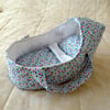 Doll's Carrycot, multi-coloured suitable for 14 inch dolls