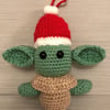 Christmas Baby Yoda Alien decoration
