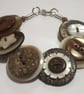 Coffee, Cream and brown button bracelet - Image 3