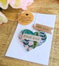 Plant Mum Hanging Heart Decoration with Plantable Wildflower Seed Backing Card