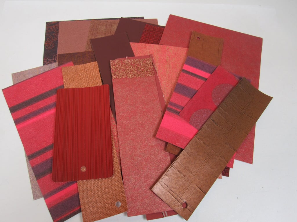 Mixed Red, Bronze Wallpaper Craft Pack