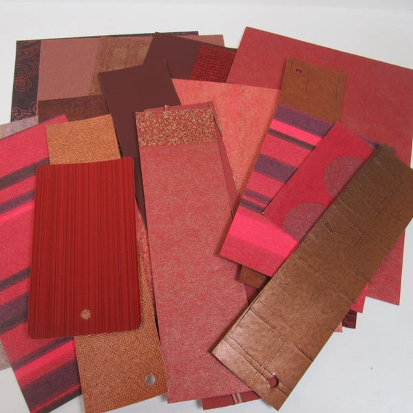 Mixed Red, Bronze Wallpaper Craft Pack