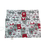 fixed Circular knitting needle case with cats, sock needles roll, needle wallet, - Image 3