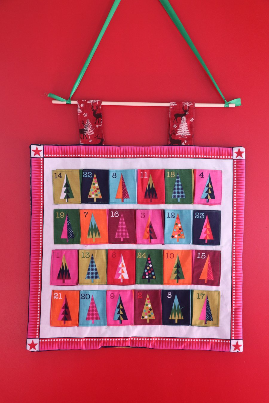 Christmas trees advent calendar 