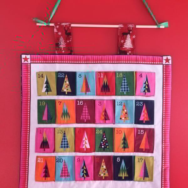 Christmas trees advent calendar 