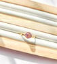 Gem Shape Dried Flower Adjustable Ring - Image 2