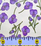 Liberty Fabric 10" Square : ROS Purple  - Image 2