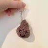 Little Poop the plush poo keyring, handmade crochet stuffed emoji plush