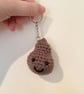 Little Poop the plush poo keyring, handmade crochet stuffed emoji plush