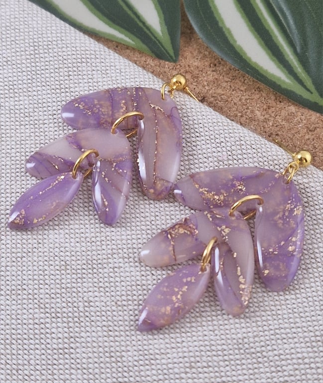 Polymer Clay Earrings: Pretty Pastels