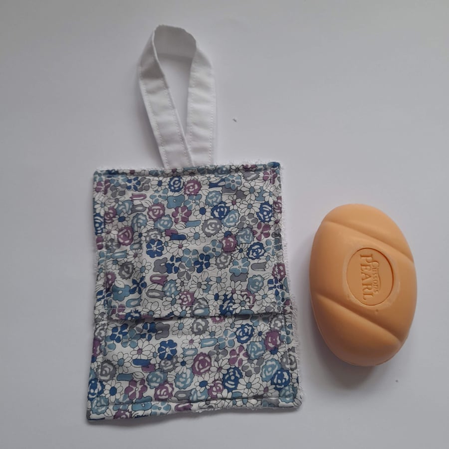 Floral Fabric Soap holder, Soap Saver