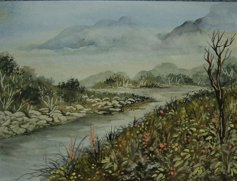original art watercolour painting ( ref f 604)