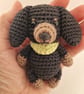 Dachshund Dog Crochet PDF - Amigurumi Puppy Bag Charm - Image 2