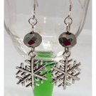 One of a Kind Snowflake earrings