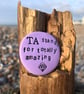 TA stands for Totally Amazing Teaching Assistant Gift Pocket Pebble - Image 3