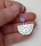 Fan shaped dangle earrings - Image 4