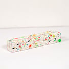 Rainbow Confetti Jesmonite Photo Holder & Wedding Place Card Holder Menu Stand