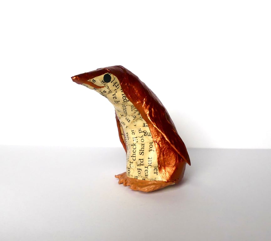Little Copper Penguin - MADE TO ORDER
