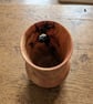 Hand Turned Yew Wood Vase – Natural Edge Features – Unique Handmade Wooden Vase - Image 3