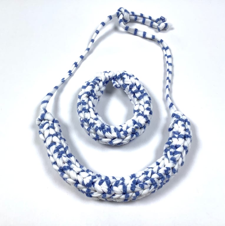 Woven Necklace and Bangle