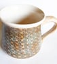 Large Patterned Mug - Hand Thrown Stoneware Ceramic Mug - Image 1