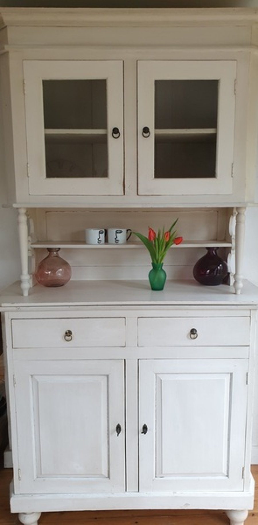 Rustic Painted Kitchen Dresser