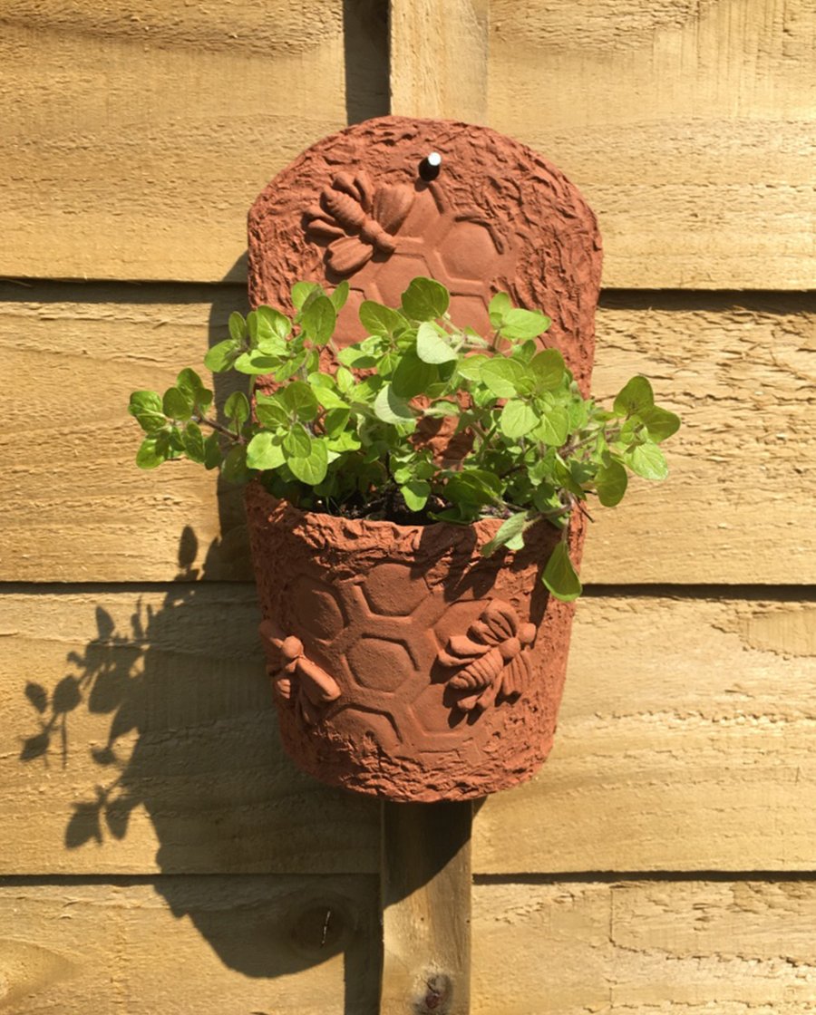 Half Pot Wallmounted Plant Pot Folksy
