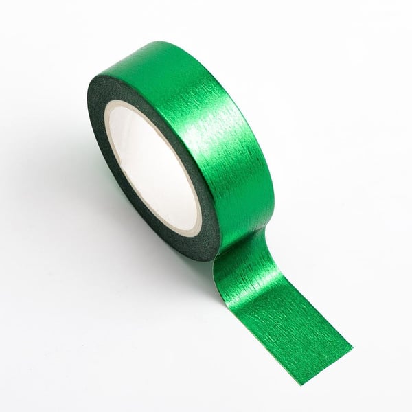 Emerald Green Foil Adhesive Tape 15mm x 10m