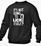 It's Not Going To Lick Itself Jumper Sweatshirt Festive Candy Cane Adult - Image 2