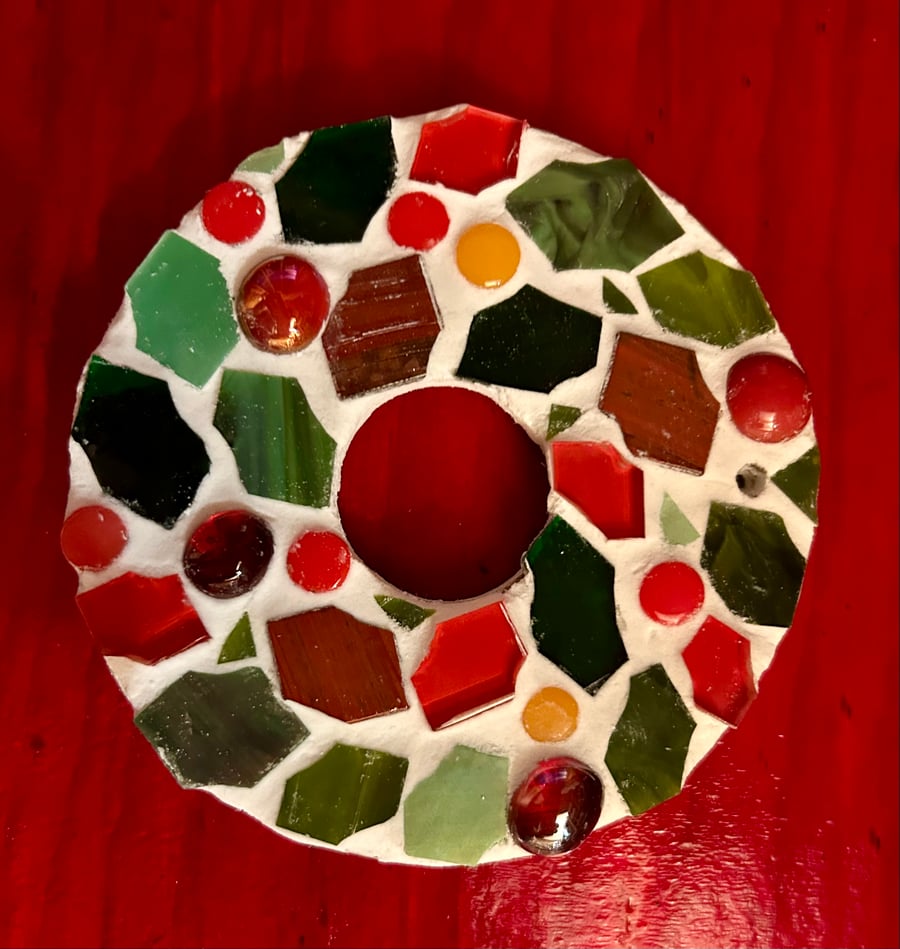 Mosaic Christmas Wreath