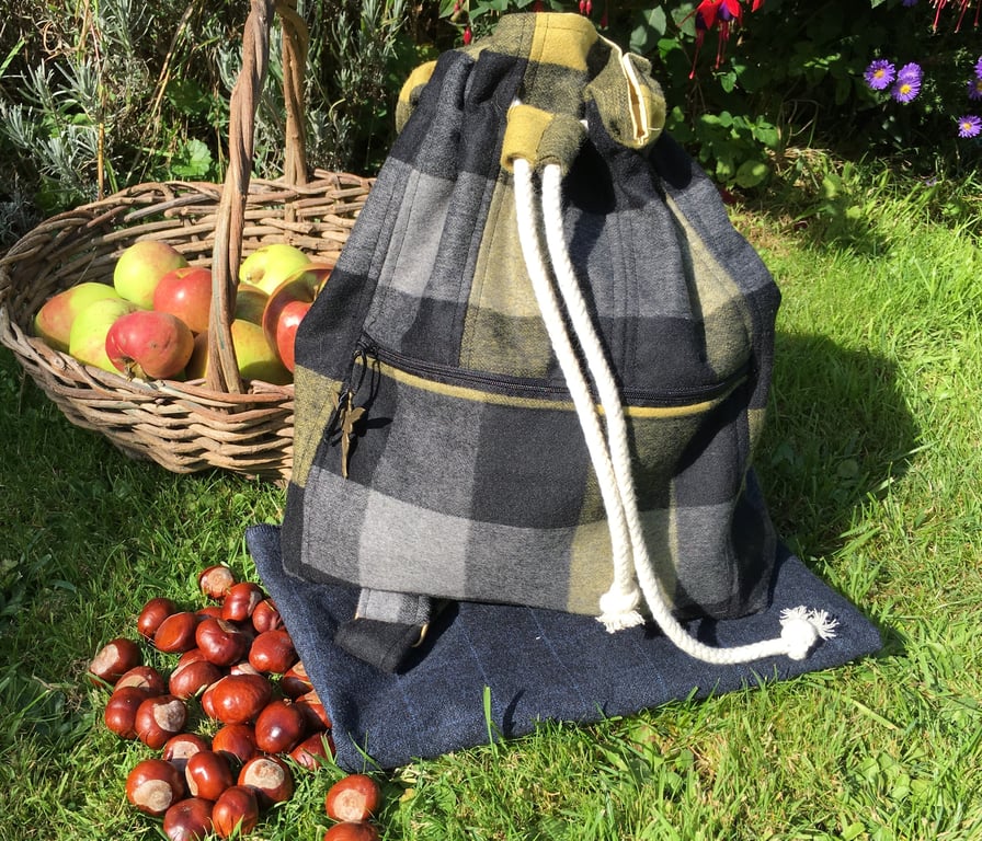 Tartan rucksack UK delivery free
