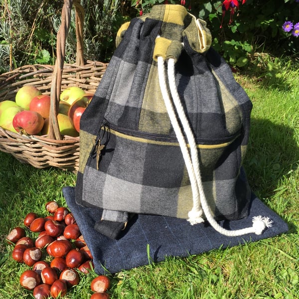 Tartan rucksack UK delivery free