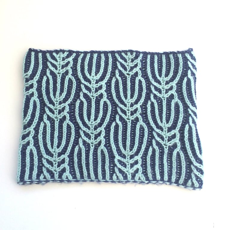 Hand Knitted Brioche Cowl 