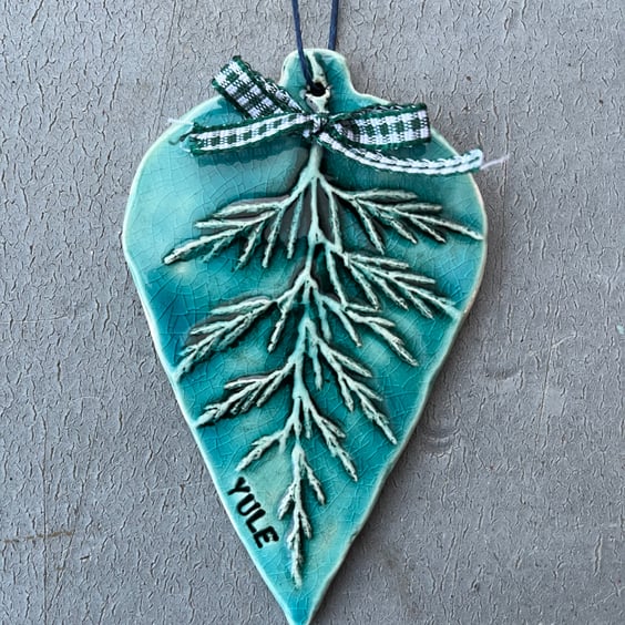 Ceramic Christmas Tree Decoration .