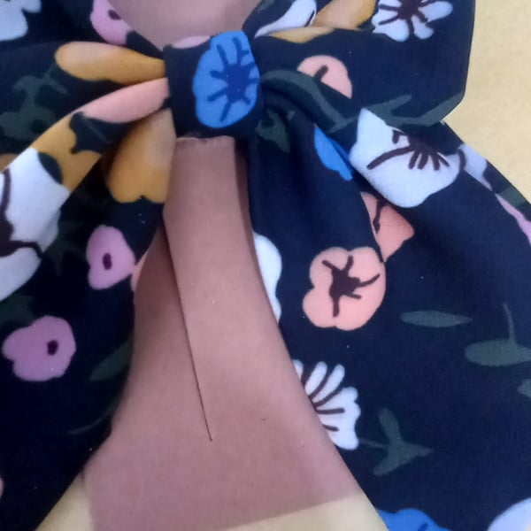 BOW HAIR SLIDE UNIQUE HANDMADE HAIR ACCESSORY 