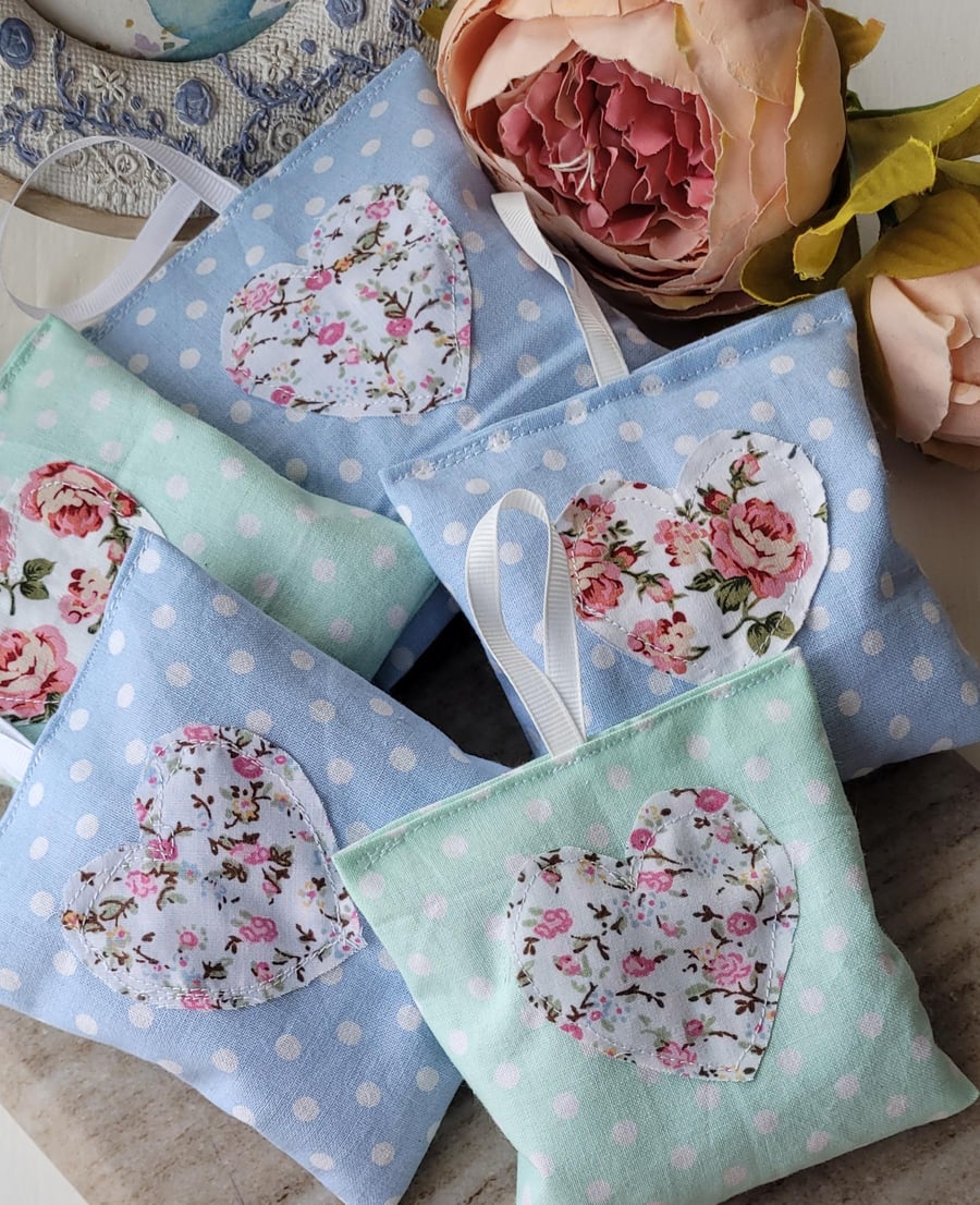 pure lavender 100%  filled bags,  hand embroidered, handmade gift, pure cotton