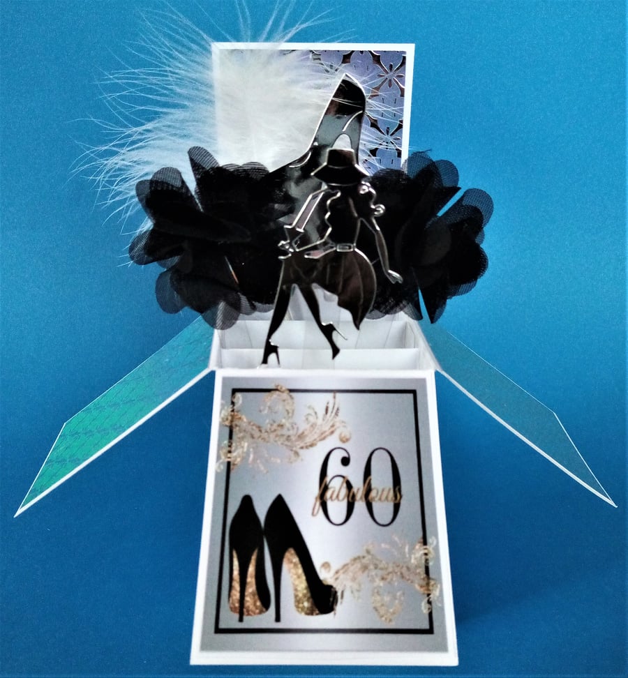 Women's 60th Birthday Card with Shoes