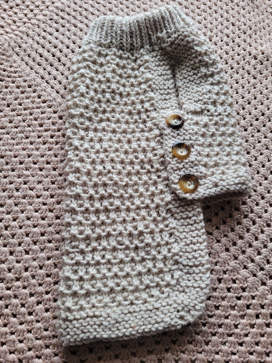 Dog coat.  Hand knitted 