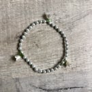Beaded stretch anklet