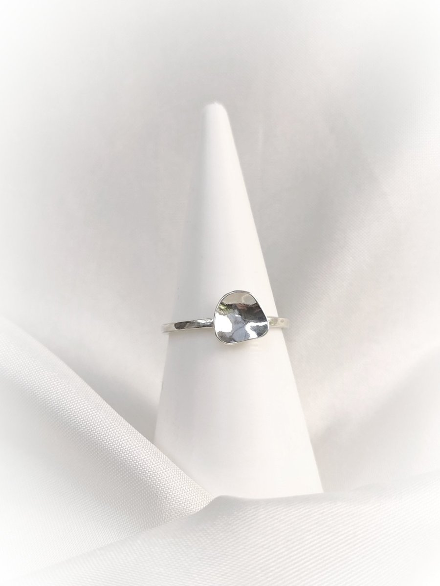 Minimalistic sterling silver ring