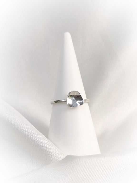 Minimalistic sterling silver ring