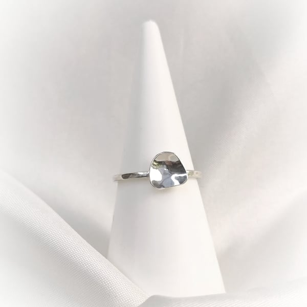 Minimalistic sterling silver ring