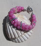 Pink Morganite Crystal Gemstone Beaded Bracelet "Morgana" - Image 2