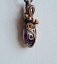 Natural Brandberg Crystal & Copper Necklace Pendant Gift Jewellery Jewelry - Image 6