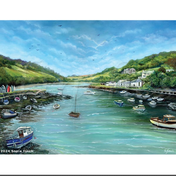 Looe Estuary - Greeting Card