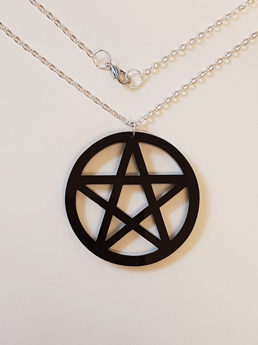 Pentagram Symbol Necklace - Acrylic