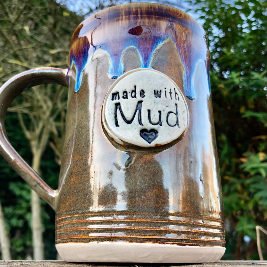 Wheel Thrown pottery tankard