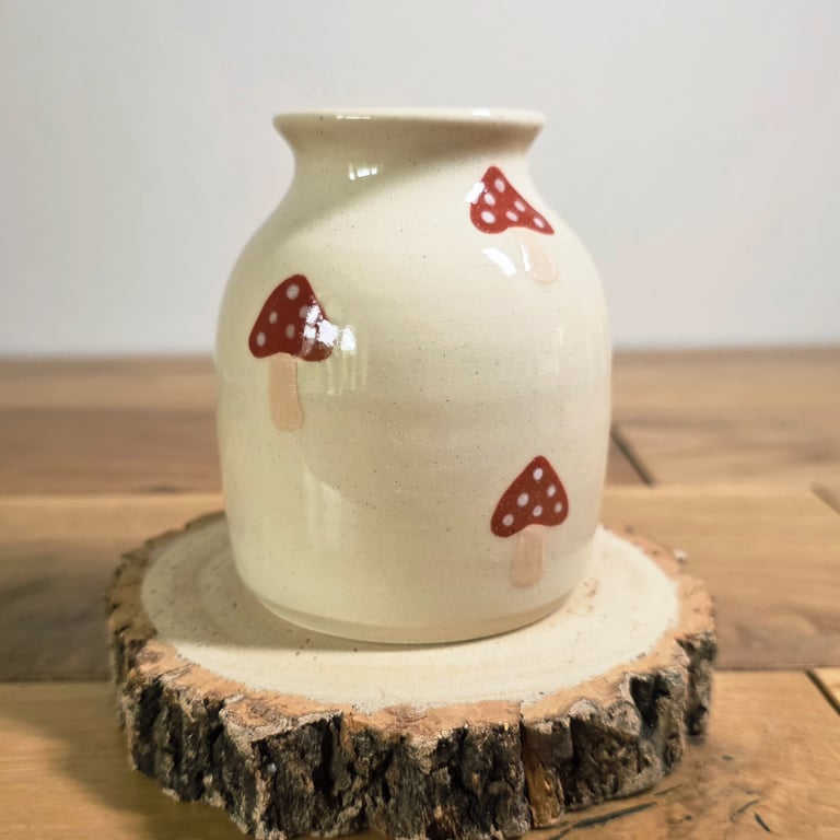 Handmade ceramic reed diffuser bottle or bud vase