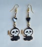 Cute but Grim Earrings - Gold tones - Image 7
